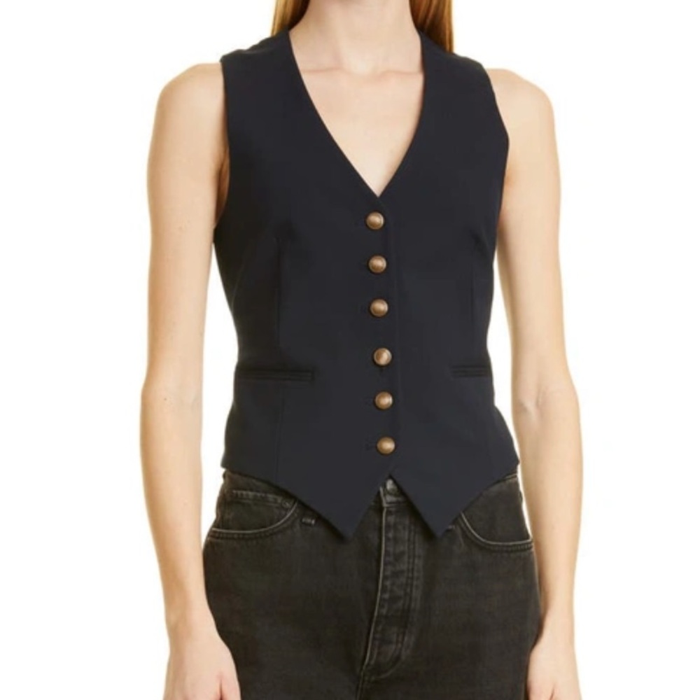 rag & bone Vanessa Vest, NWT, SZ 8 in Navy blue